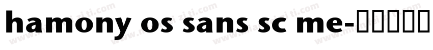 hamony os sans sc me字体转换